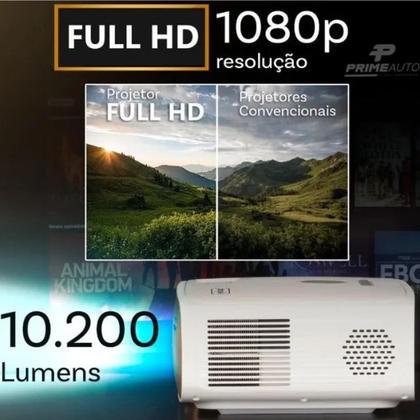 Imagem de Projetor Datashow Android Full HD 10200 Lumens Wi-Fi Bluetooth HDMI Knup PJ006