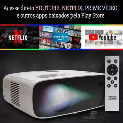 Imagem de Projetor Datashow Android Full HD 10200 Lumens Wi-Fi Bluetooth HDMI Knup PJ006