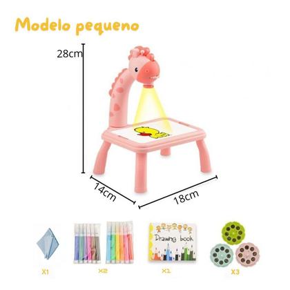 Imagem de Projetor de Desenhos Infantil Mesa com Canetinhas pra Reproduzir Figuras