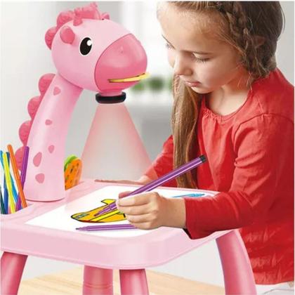 Imagem de Projetor de Desenhos Infantil Mesa com Canetinhas pra Reproduzir Figuras