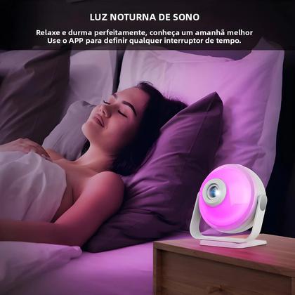 Imagem de Projetor De Galáxia Para Quarto Infantil, Luz Noturna Realista, Planetário Com Sistema Solar E Lua