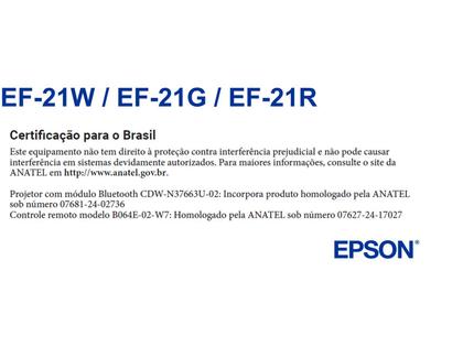 Imagem de Projetor Epson EF21 EpiqVision Laser Smart, 3LCD Full HD, 1000 Lúmens, Conexão HDMI, Rose - V11HB35220