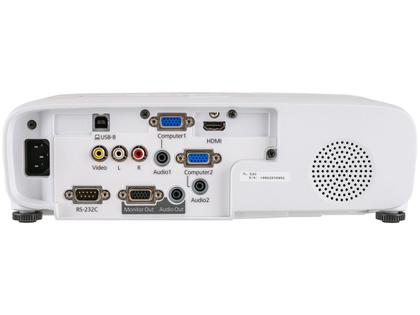 Projetor Epson PowerLite E20 XGA Portátil - 3400 Lumens 3LCD HDMI Branco Imagem de Projetor Epson PowerLite E20 XGA Portátil