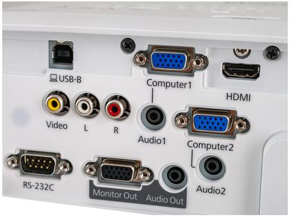 Projetor Epson PowerLite E20 XGA Portátil - 3400 Lumens 3LCD HDMI Branco Imagem de Projetor Epson PowerLite E20 XGA Portátil