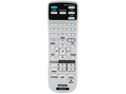 Projetor Epson PowerLite E20 XGA Portátil - 3400 Lumens 3LCD HDMI Branco Imagem de Projetor Epson PowerLite E20 XGA Portátil