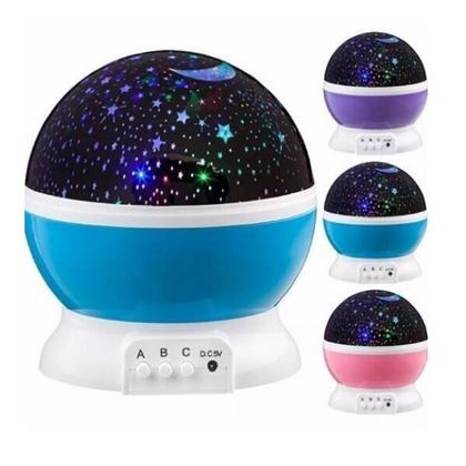 Imagem de Projetor estralado, luz noturna de LED giratória, planetário, lâmpada de quarto infantil ROXA