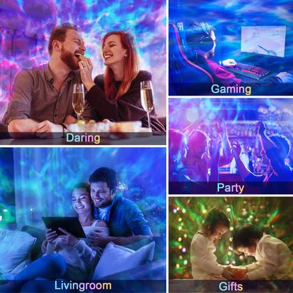 Imagem de Projetor Galaxy com alto-falante Bluetooth HiFi e 15 sons de ruído branco  Luz noturna com controle remoto e temporizador para quarto ou quarto de crianças