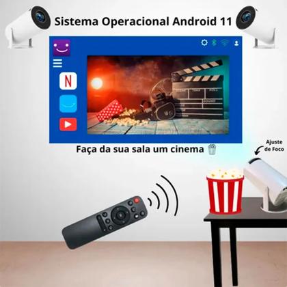 Imagem de Projetor HD 4600 Lúmens WiFi Bluetooth 130" Android 11