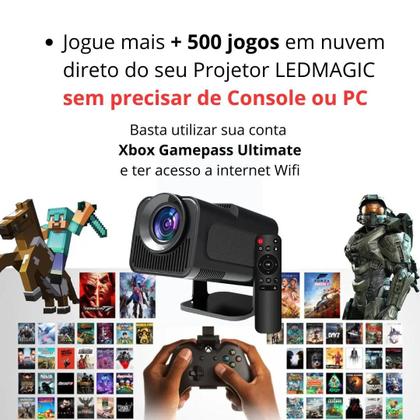 Imagem de Projetor HY320 com Android 1 e WiFi 6  Espelhe seu celular e assista tudo