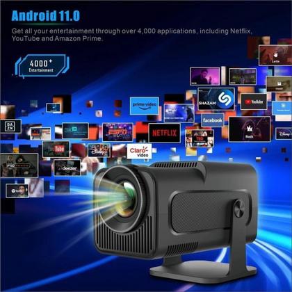 Imagem de Projetor Hy320 Mini Portátil 4K HD Android 110v 220v com aplicativos