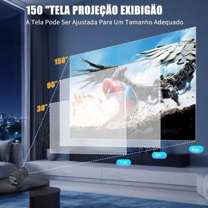 Imagem de Projetor Hy320 Mini Portátil 4K HD Sistema Android 110v/220v