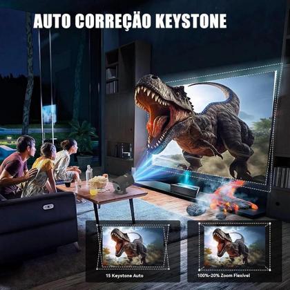 Imagem de Projetor Hy320 Mini Portátil 4K HD Sistema Android 110v/220v