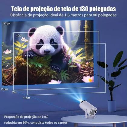 Imagem de Projetor Inteligente Hy300 5G Smart 4K Wifi 6 Bluetooth 5.0