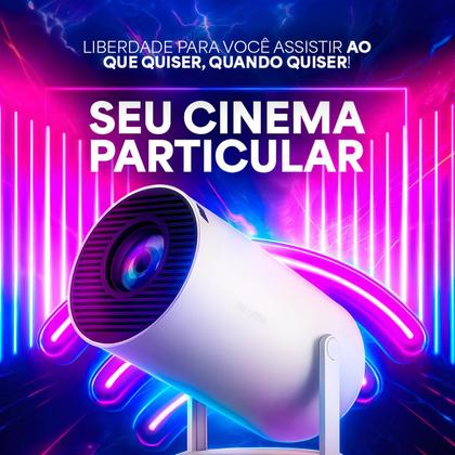 Imagem de Projetor Inteligente Hy300 Pró 5G Smart 4K Wifi 6 Bluetooth 5.0 Android 11 Com Controle