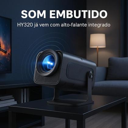 Imagem de Projetor Inteligente Hy320 Pró 5G Smart 4K Wifi 6 Bluetooth 5.0 Android 11 Lançamento 2025