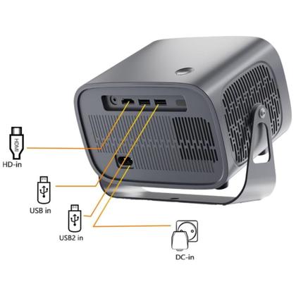 Imagem de Projetor inteligente portátil Android 11 5G 1080P 8000L 4K - decanovo