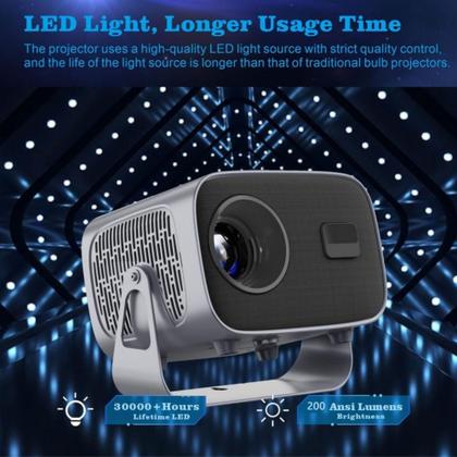 Imagem de Projetor inteligente portátil Android 11 5G 1080P 8000L 4K - decanovo