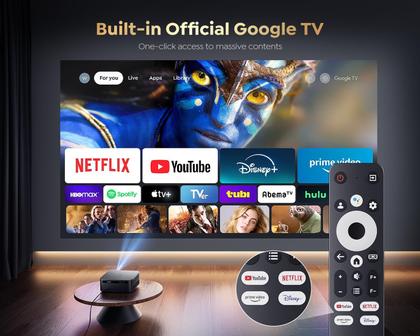 Projetor inteligente PUTRIMS K12 1000 ANSI Lumens 4K WiFi 6