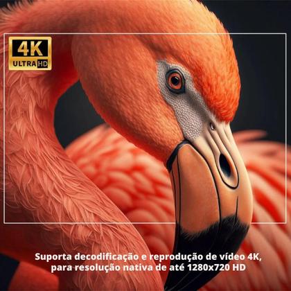 Imagem de Projetor Inteligente Smart 4K Portátil auto ajustável, nova geração 2024 Wifi Bluetooth, 130'' polegadas, Android iOs, Full HD