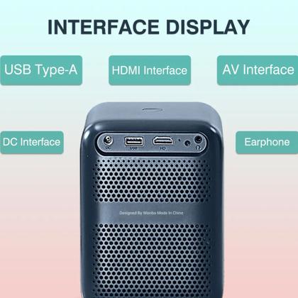 Imagem de Projetor LCD Wanbo T2 Max Smart Android Nova Versão 450 Ansi Fullhd 4k Bluetooth Wifi Led Bivolt