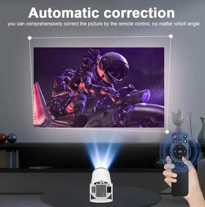 Imagem de Projetor Led 4K Android 11.0 Portátil HD Bluetooth HDMI WIFI Bivolt - SmartProjetor Home Cinema