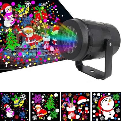 Imagem de Projetor Led Natal Desenhos Natalinos Laser Jardim