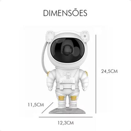 Projetor Luminaria Luz Led Galaxia Luz Noturna De Estrelas Nebulosa Astronauta Portatil - New Imagem de Projetor Luminaria Luz Led Galaxia Luz Noturna De Estrelas Nebulosa Astronauta Portatil