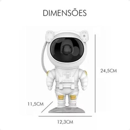 Imagem de Projetor Luminaria Luz Led Galaxia Luz Noturna De Estrelas Nebulosa Astronauta Portatil