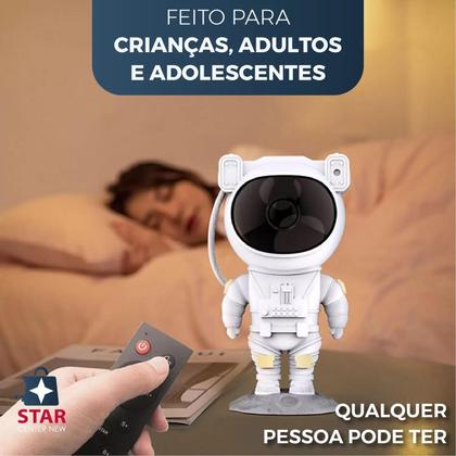 Imagem de Projetor Luminaria Luz Led Galaxia Luz Noturna De Estrelas Nebulosa Astronauta Portatil