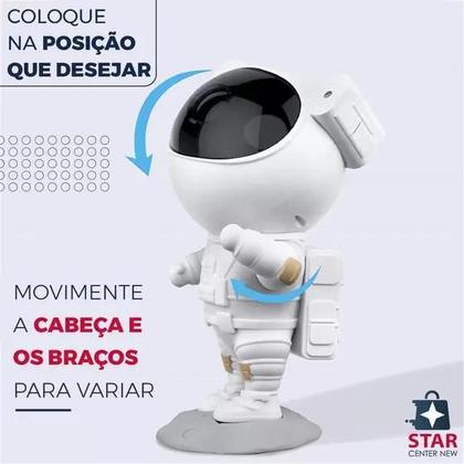 Imagem de Projetor Luminaria Luz Led Galaxia Luz Noturna De Estrelas Nebulosa Astronauta Portatil