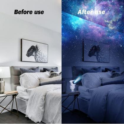 Imagem de Projetor Luzes Estrelas Galáxia Astronauta Controle Design