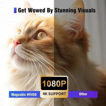Imagem de Projetor Magcubic Hy450 8K Ultra 900 Ansi Android 11