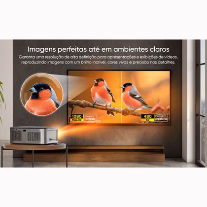 Imagem de Projetor Multimídia Goldentec 7000 Lúmens Full HD com HDMI, USB e AV