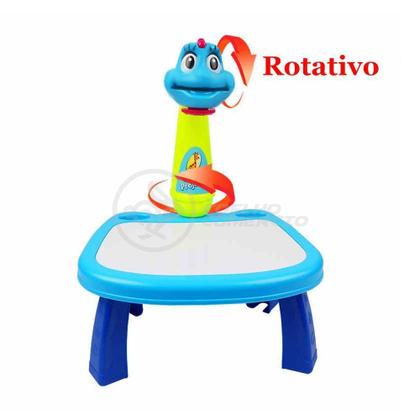 Imagem de Projetor Para Desenho Infantil Mesa Pintura Projeção Magica Brinquedos Aprendizagem Galinha Azul Cor:Azul