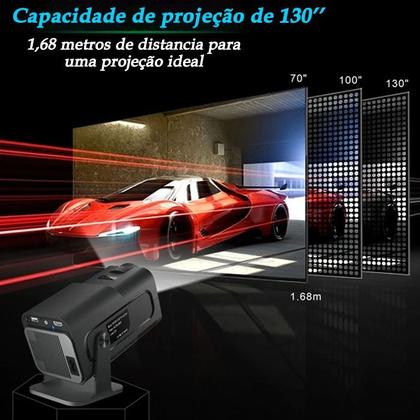 Imagem de Projetor Portatil 4k Ultra hd Android Hy320 Com Espelhamento