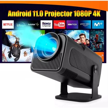 Imagem de Projetor Portatil 5g Wifi 6 Bluetooth 5.0 Android 11 HY320 Projetor 4K 1080 Full HD Suporte 12000 Lumens Premium