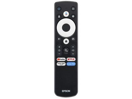 Imagem de Projetor Portátil com Suporte Ajustável Smart Epson Lifestudio Flex Full HD EF-71W Som Bose Google TV Wi-Fi Branco Pérola