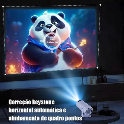 Imagem de Projetor Portátil Hy300 4k Hd Alta Resolução HDMI Android Home Cinema Bluetooth Wifi