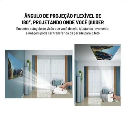 Imagem de Projetor Portátil Smart Android Mini HD Celular Pc WiFi Bolsa Ios Android- Projector 