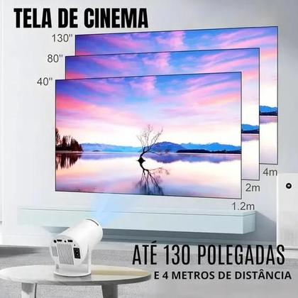 Imagem de Projetor Portátil Smart Android Mini HD Celular Pc WiFi Bolsa Ios Android- Projector 