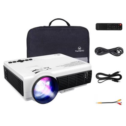 Imagem de Projetor Portátil Vankyo Leisure 3W Pro LED, 60 ANSI Lumens, 1080p, Case, Wifi, Branco e Preto - Leisure3W Pro