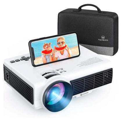 Imagem de Projetor Portátil Vankyo Leisure 3W Pro LED, 60 ANSI Lumens, 1080p, Case, Wifi, Branco e Preto - Leisure3W Pro