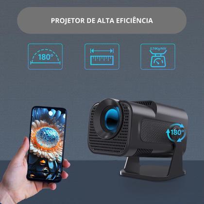 Imagem de Projetor Smart 4k Hdmi Full Hd Android Portátil
