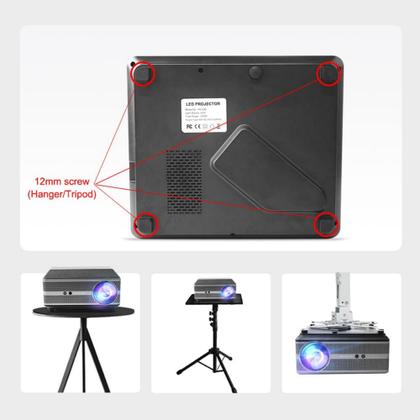 Imagem de Projetor Thundeal Td98w 12000 Lúmens Android FullHD Dual Wifi Bluetooth - Cinema/Trabalho/Igreja