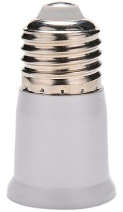 Imagem de Prolongador Extensor Adaptador Bocal Soquete Lâmpada E27 - 65mm
