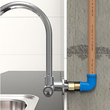 Imagem de Prolongador Médio 21 mm Blukit para Torneiras com Rosca de 1/2  171602 