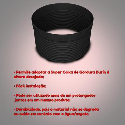 Imagem de Prolongador P/ Caixa de Gordura Super Preta Durin