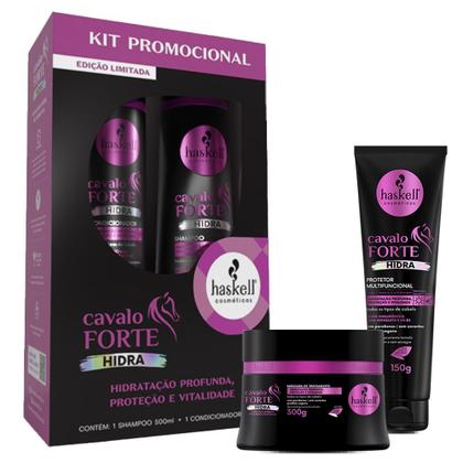 Imagem de Promopack Haskell Cavalo Forte Hidra e Protetor Máscara 300g