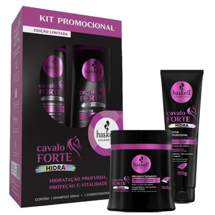 Imagem de Promopack Haskell Cavalo Forte Hidra e Protetor Máscara 500g