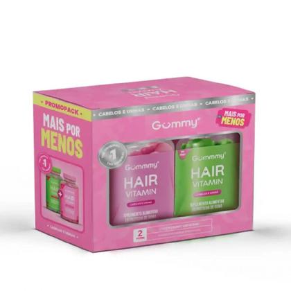 Imagem de Promopacks Gummy Hair Tutti Frutti (60 gomas) + Maçã Verde (60 gomas) - Padrão: Único